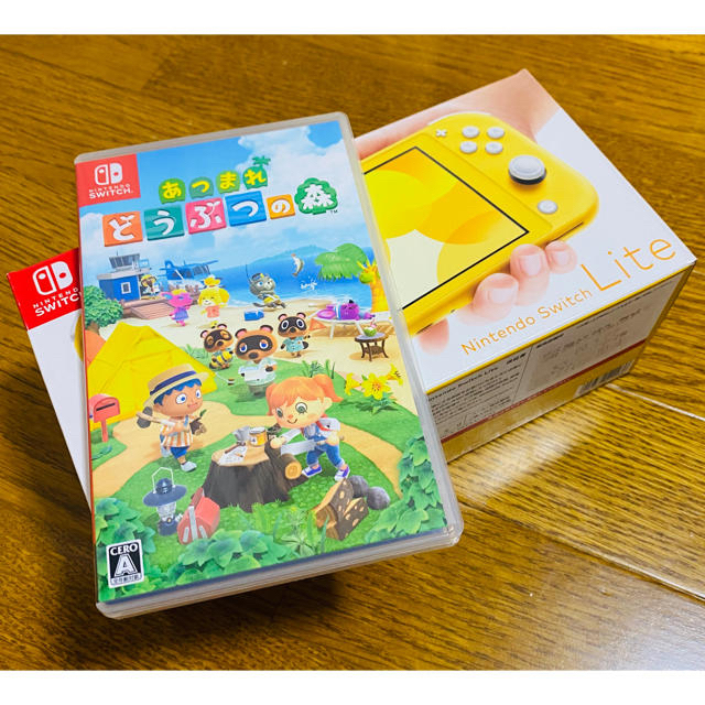 【★超目玉】 Nintendo 国内在庫 Switch Lite イエローu0026あつまれどうぶつの森ソフト 本体 - design