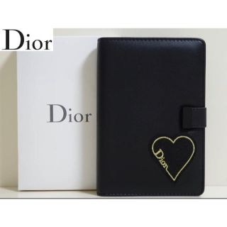 クリスチャンディオール(Christian Dior)の☆新品☆送料無料☆DIORディオールシステム手帳カバー☆ブラック☆BOX付☆(手帳)