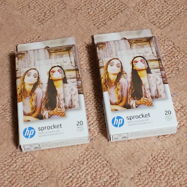 HP(ヒューレットパッカード)のsprocket用フォト用紙 20シート×2 スマホ/家電/カメラのPC/タブレット(PC周辺機器)の商品写真