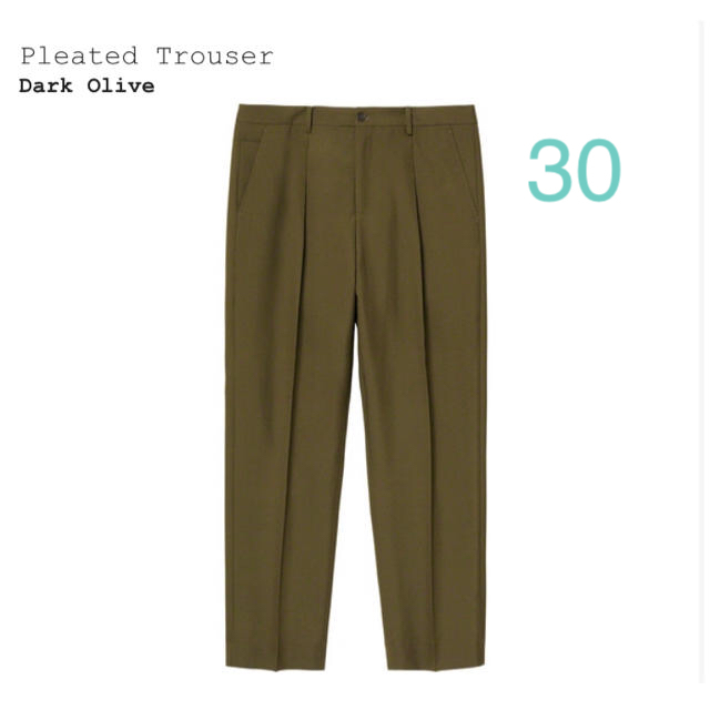 supreme pleated trouser 30 20ss スラックス