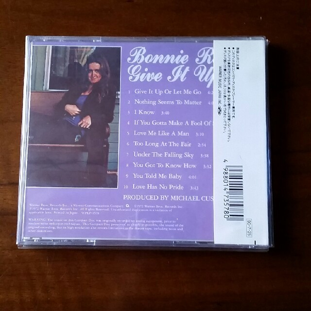 CD　ボニーレイット　2ndアルバム「ギブ・イット・アップ」 エンタメ/ホビーのCD(ポップス/ロック(洋楽))の商品写真