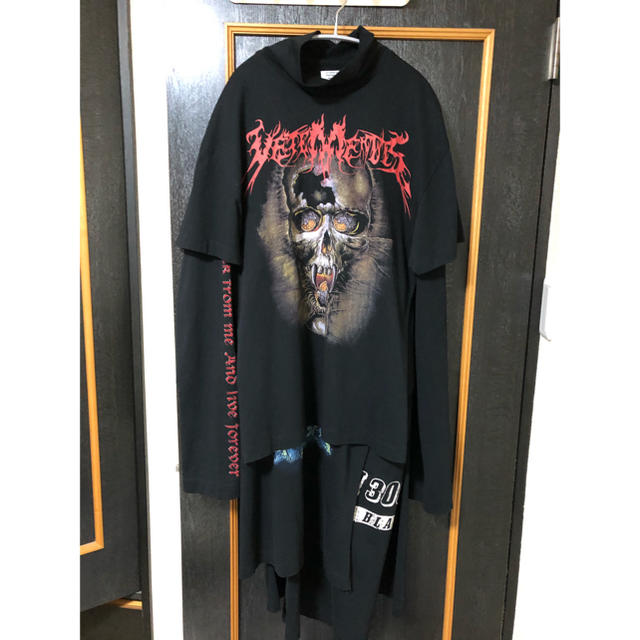 vetements 16aw スカルレイヤードドレス メンズのトップス(Tシャツ/カットソー(七分/長袖))の商品写真