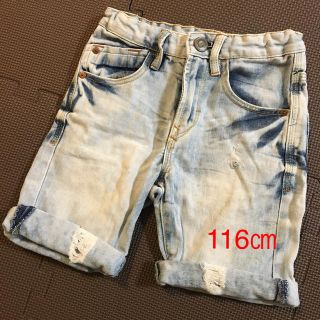 ザラキッズ(ZARA KIDS)のZARA キッズ　ダメージデニムショーパン　(パンツ/スパッツ)