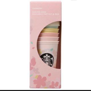 スターバックスコーヒー(Starbucks Coffee)のスタバ2020年桜シリーズ☆リユーザブルカップ☆全色セット☆巾着付き(タンブラー)