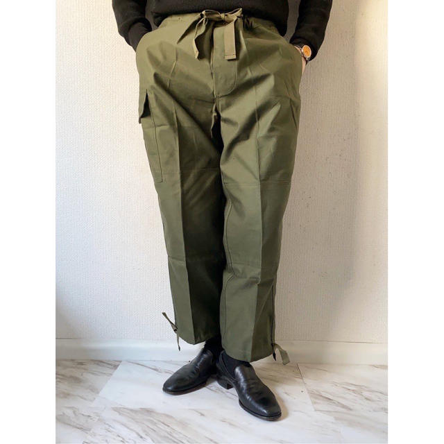 dead stock vintage ベルギー軍 極太 ベイカーパンツ 軍パン