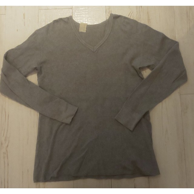N.HOOLYWOOD(エヌハリウッド)のNハリウッド サーマルVネック 40グレー メンズのトップス(Tシャツ/カットソー(七分/長袖))の商品写真