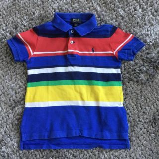 ポロラルフローレン(POLO RALPH LAUREN)のラルフローレン　カラフルボーダーポロシャツ110 4T(Tシャツ/カットソー)