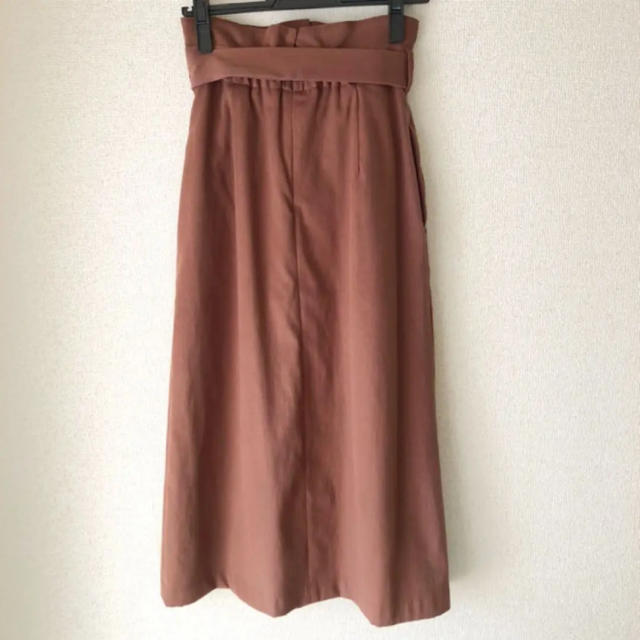 Andemiu(アンデミュウ)の【Andemiu】ハイウエストリボン付ロングスカート レディースのスカート(ロングスカート)の商品写真