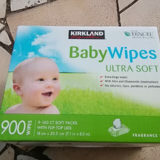 コストコ(コストコ)のコストコ　カークランド　Baby Wipes　ベビーワイプ　箱上部加工(ベビーおしりふき)