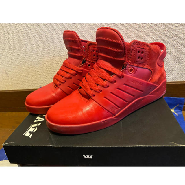 SUPRA(スープラ)のSUPRA SKYTOP Ⅲ RED-RED スープラ スカイトップスニーカー メンズの靴/シューズ(スニーカー)の商品写真