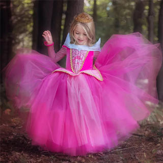 ディズニー(Disney)のオーロラ姫　ドレス　プリンセスドレス　衣装　コスプレ(ドレス/フォーマル)