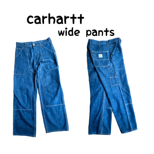 carhartt(カーハート)の【carharrt】カーハート　ペインターパンツ　ステッチ◎ ワイドデニム メンズのパンツ(ペインターパンツ)の商品写真