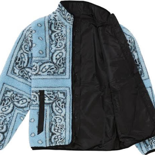 supreme bandana fleece jacket