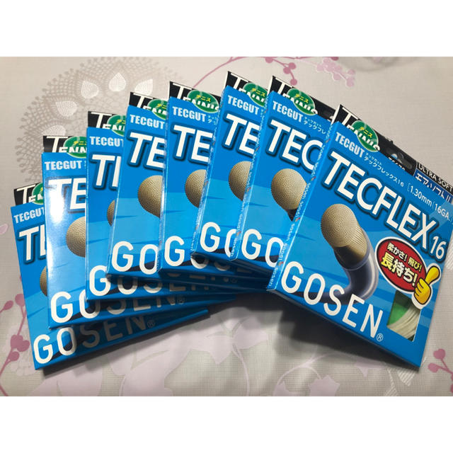 GOSEN(ゴーセン)のGOSEN TECFLEX16 ゴーセン　テックフレックス16 テニス　ガット スポーツ/アウトドアのテニス(その他)の商品写真