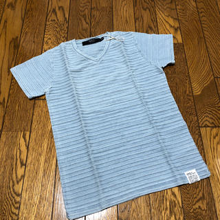 アズールバイマウジー(AZUL by moussy)のAZUL キッズ　Tシャツ　青　130 未使用(Tシャツ/カットソー)