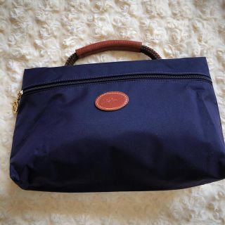 ロンシャン(LONGCHAMP)のロンシャン☆ポーチ型バッグ 紫色(ポーチ)