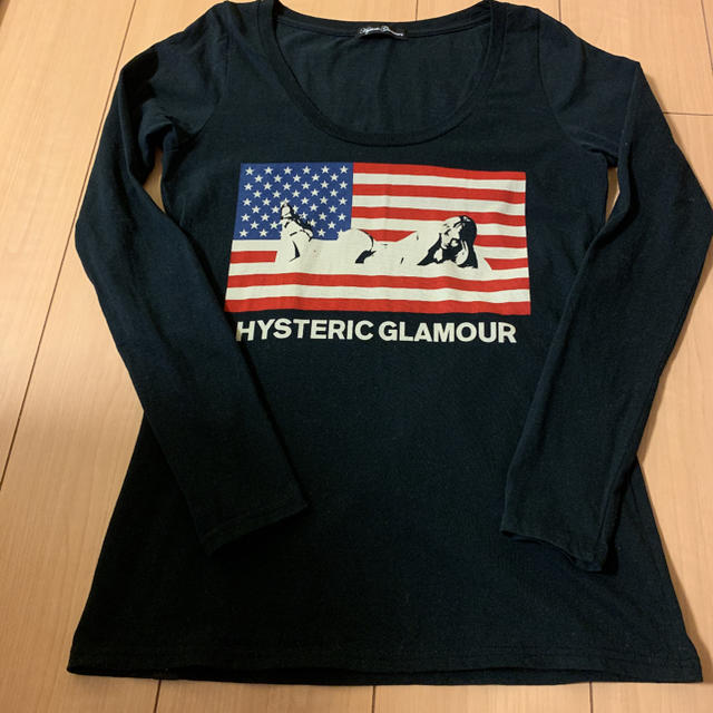 HYSTERIC GLAMOUR(ヒステリックグラマー)のヒステリックグラマー　ロンT  ブラック レディースのトップス(Tシャツ(長袖/七分))の商品写真