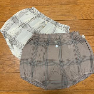 フタフタ(futafuta)の＊新品＊テータテート ワッシャーチェックブルマ  80  2点セット(パンツ)