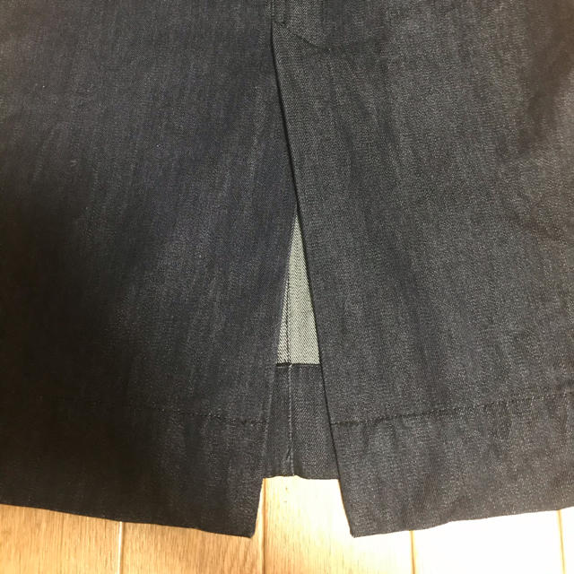 LE CIEL BLEU(ルシェルブルー)のルシェルブルー シルク混デニム タイトスカート  ミモレ丈 レディースのスカート(その他)の商品写真