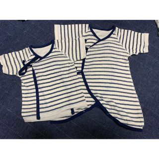 ボーダー 肌着セット 新生児(肌着/下着)