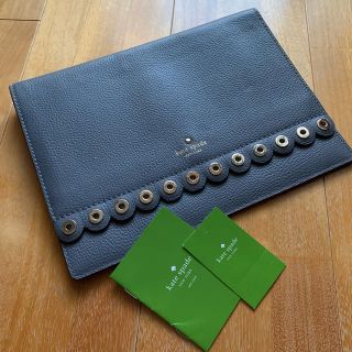 ケイトスペードニューヨーク(kate spade new york)のケイトスペード♠️ レザー　クラッチバッグ　タブレットケース(タブレット)