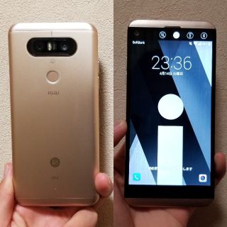 エルジーエレクトロニクス(LG Electronics)のau LG isai Beat LGV34 Gold【オマケ付き】(スマートフォン本体)