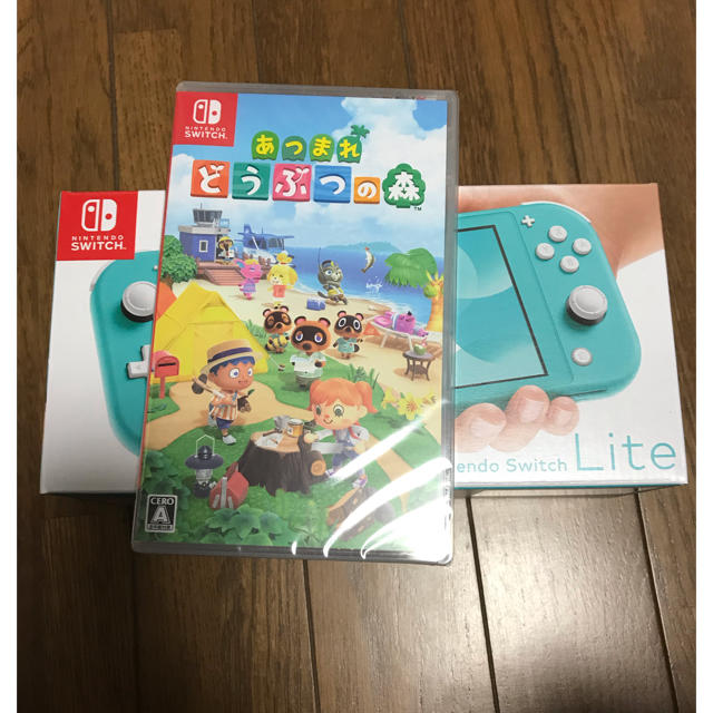 Nintendo Switch Lite ターコイズ どうぶつの森 セット