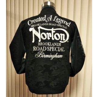 ノートン(Norton)の〔Ｍ〕バック ブランドビッグロゴ  カモ柄 ブルゾン (ブルゾン)