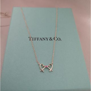 Tiffany & Co. - ティファニー ダブルラビングハート ピンクサファイア ...