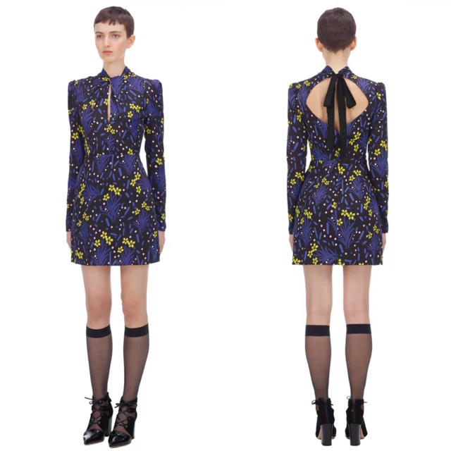 一番の贈り物 Print self Jersey Dressワンピース Self-Portrait