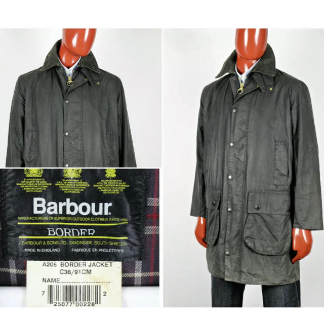 Barbour Vintage 90s Barbour Border バブアーの通販 by micco shop｜バーブァーならラクマ - たむら様専用 日本製