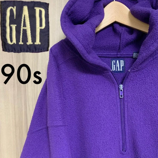 限定W特典付属 Old GAP フリース ハーフジップ パーカー ビッグ