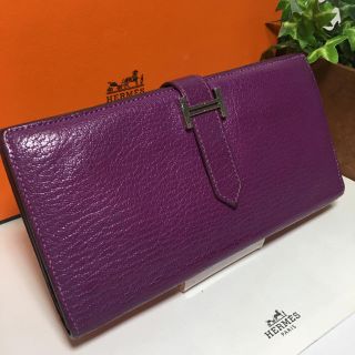 エルメス(Hermes)のレアカラー✨ 定価33万✨美品✨HERMES ベアン  スフレ　ウォレット(財布)