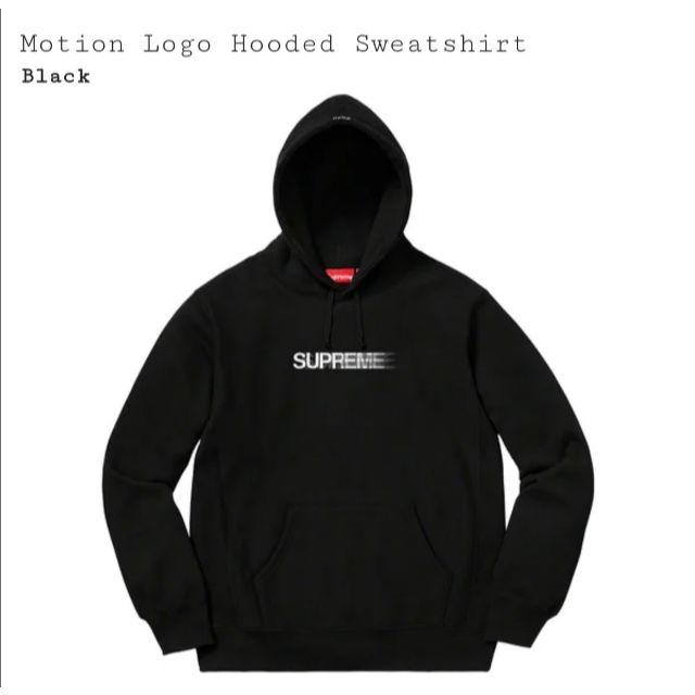 Black黒サイズSupreme Motion Logo Hooded Sweat Black M