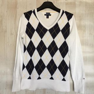 トミーヒルフィガー(TOMMY HILFIGER)の☆トミーヒルフィガー☆Ｖネック☆アーガイル☆(ニット/セーター)