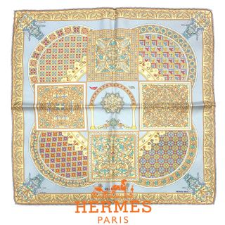 エルメス(Hermes)のエルメス 新品未使用 HERME ビザンチンの空 プチカレ ミニスカーフ希少完売(バンダナ/スカーフ)