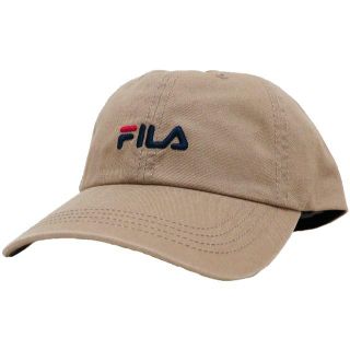 フィラ(FILA)のFILA フィラ キャップ コットン ロゴ刺繍 洗濯機洗い可能★ベージュ【新品】(キャップ)