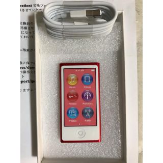 アップル(Apple)のiPod nano 第7世代 レッド(ポータブルプレーヤー)