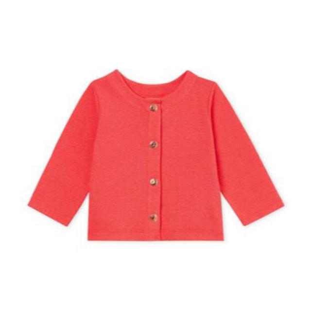 PETIT BATEAU(プチバトー)の☆SALE☆18m プチバトー コットンリネンカーディガン キッズ/ベビー/マタニティのベビー服(~85cm)(カーディガン/ボレロ)の商品写真