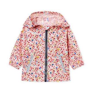 プチバトー(PETIT BATEAU)のチーズ様専用♡24m プチバトー フラワープリントフード付きジャケット(ジャケット/コート)