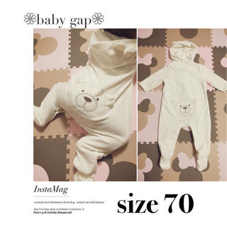ベビーギャップ(babyGAP)の新品size 70♡ベロア地カバーオール(カバーオール)