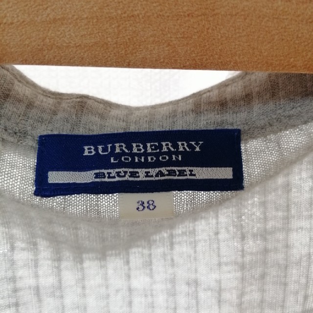 BURBERRY BLUE LABEL(バーバリーブルーレーベル)のコロン様専用【burberry blue label】ロングカーディガン　グレー レディースのトップス(カーディガン)の商品写真