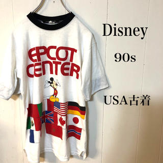 ディズニー(Disney)の90s Disney ミッキー　 Tシャツ　USA古着　ヴィンテージ (Tシャツ/カットソー(半袖/袖なし))