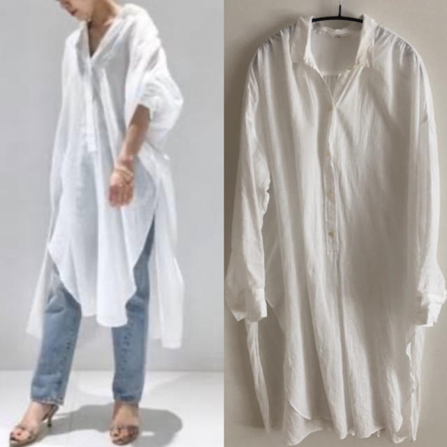 Plage(プラージュ)のplage long gather シャツ レディースのトップス(シャツ/ブラウス(長袖/七分))の商品写真