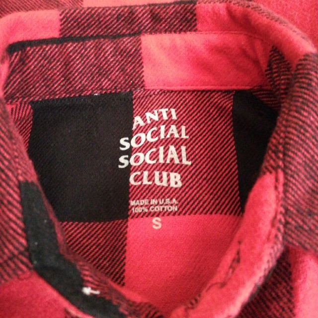 ANTI SOCIAL SOCIAL CLUB ネルシャツ S チェックシャツ メンズのトップス(シャツ)の商品写真