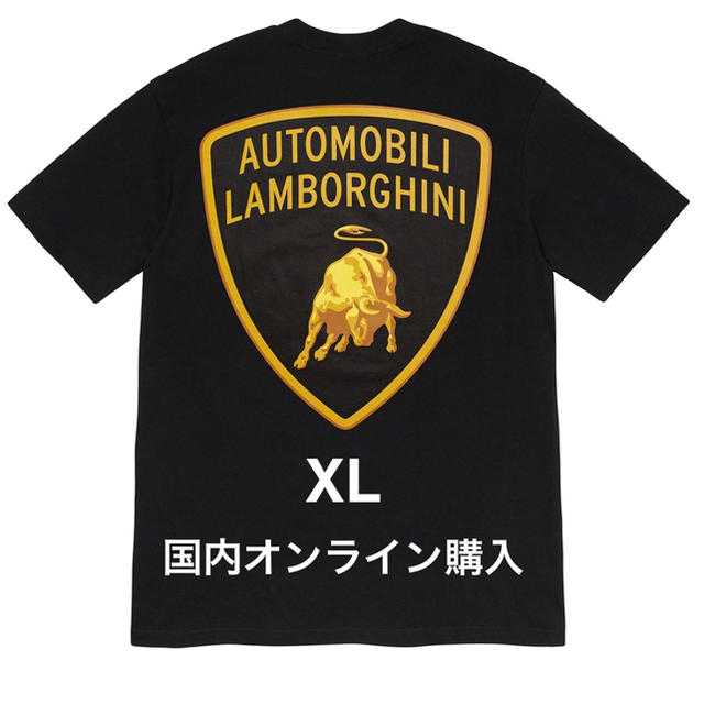 新品 XL ランボルギーニ Tシャツ シュプリーム  黒