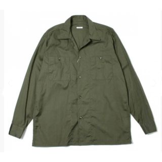 コモリ(COMOLI)の【未使用品】COMOLI オープンカラーシャツ size3 カーキ コモリ(シャツ)