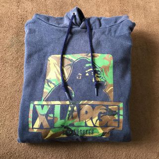 エクストララージ(XLARGE)のエクストララージ　迷彩　パーカー(パーカー)