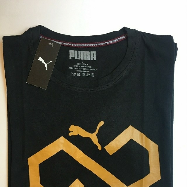 PUMA(プーマ)の新品タグ付き PUMA メンズ 半袖 Tシャツ *L ブラック* メンズのトップス(Tシャツ/カットソー(半袖/袖なし))の商品写真