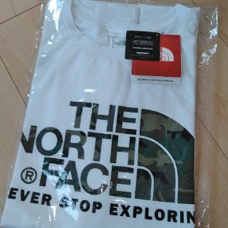 ザノースフェイス(THE NORTH FACE)のタイムセール中！新品☆ノースフェイス　メンズM Tシャツ　カモフラ 白(Tシャツ/カットソー(半袖/袖なし))